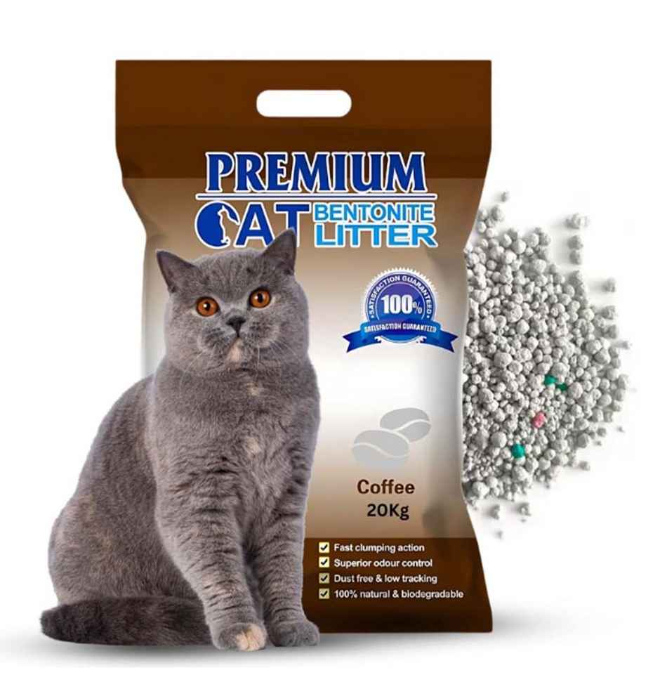 Pets Empire Natural Scoopable Bentonite Ball Cat Litter Coffee Scent