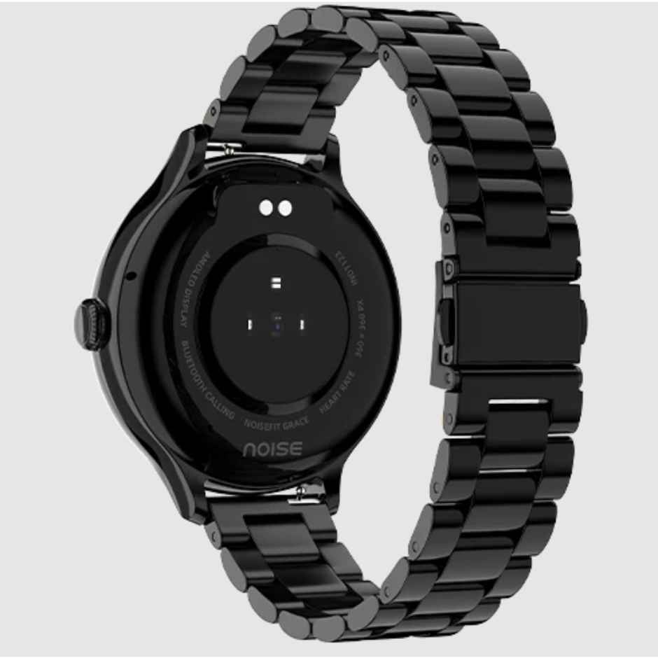 Noise Grace Women's Collection 1.1 AMOLED Display with Diamond Cut Metal Dial - Jet Black