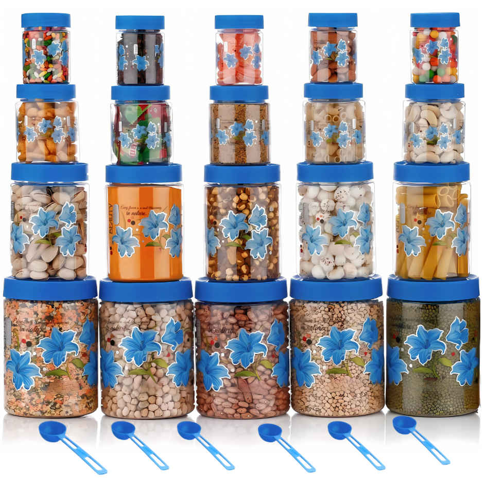 2Mech Flower Print Plastic Grocery Container