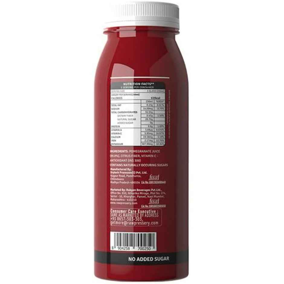Raw Pressery Pomegranate Fruit Juice | Fresh & Fruity