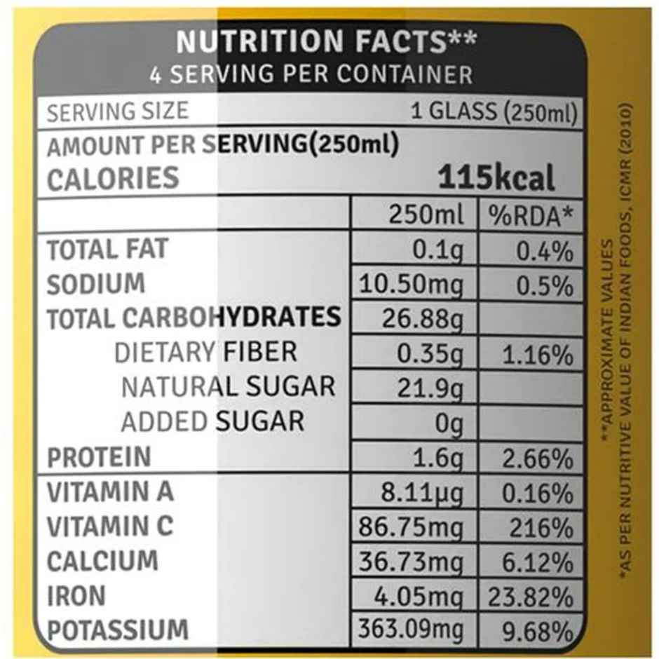 Raw Pressery Valencia Orange Fruit Juice