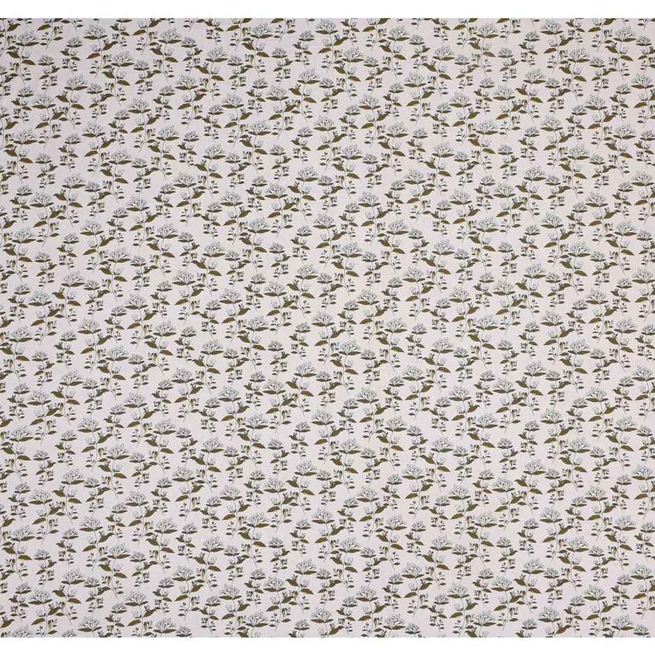 Florida Double Bed Cotton Bedsheet with 2 Pillow Cover | 228x275 cm Green