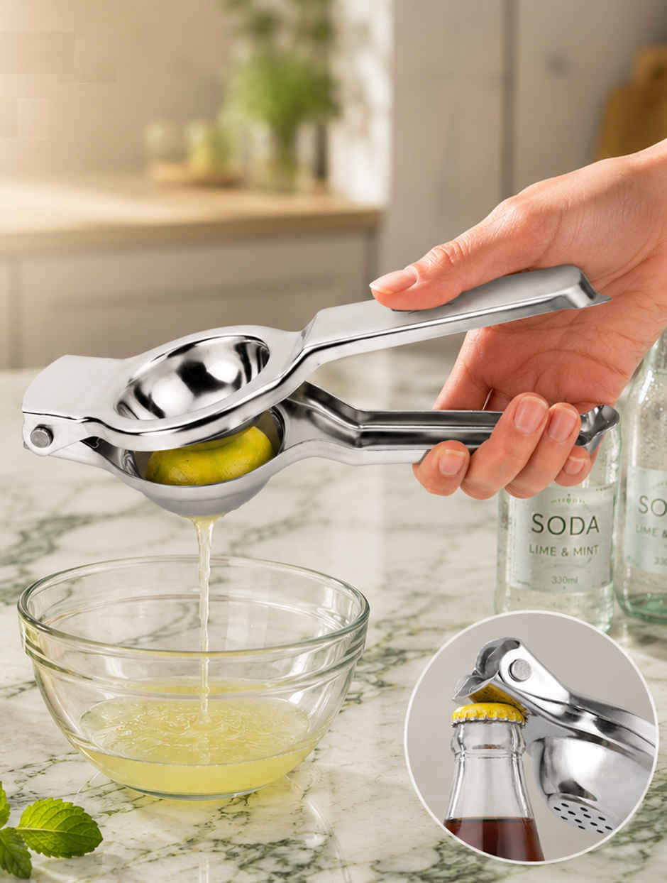 Everest Stainless Steel Lemon Squeezer with Opener