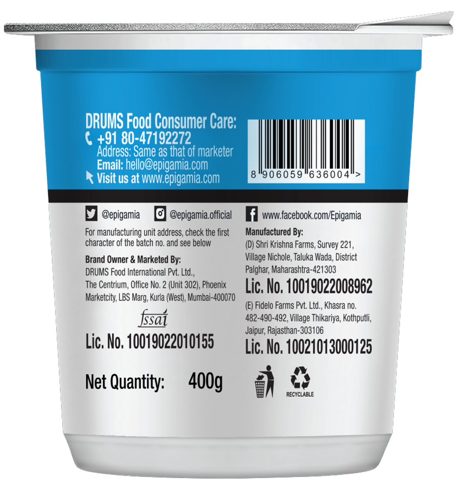 Epigamia Greek Yogurt- Natural Combo