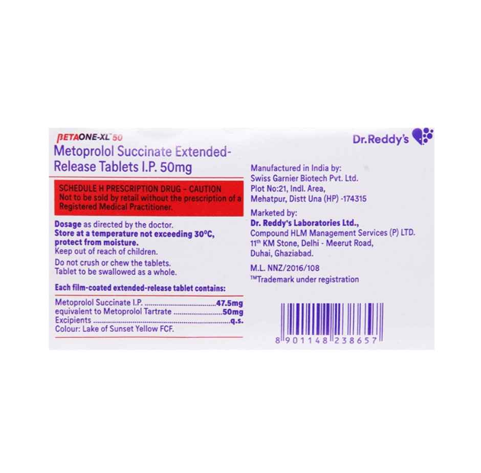 Betaone-XL 50 Tablet ER