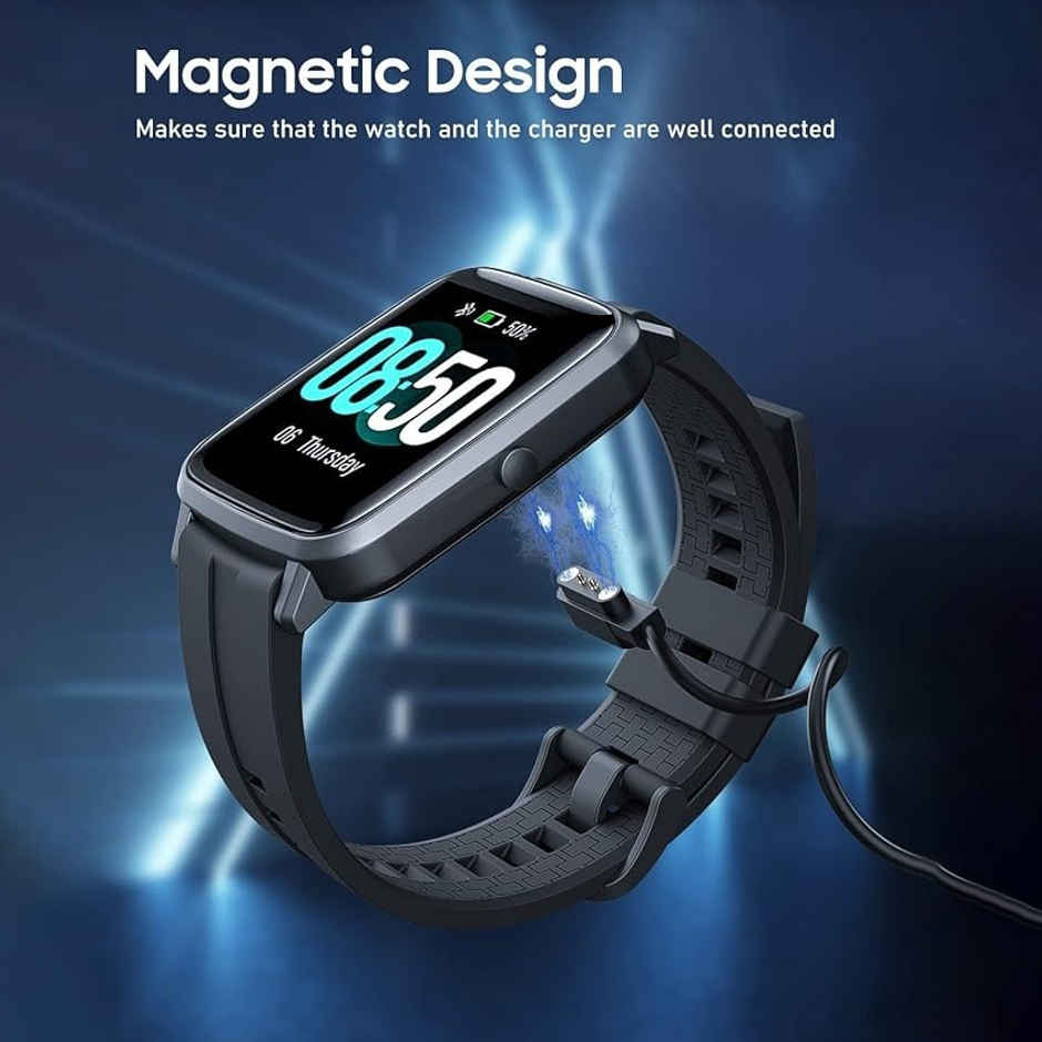 Sounce USB Smartwatch Charging cable for Boat Xtend,Boat Storm Boat Wave Lite,Noise Colorfit Pulse,Noise Pulse Grand,Fireboltt Ninja 3,Colorfit Ultra/Ultra 2,& All 2 Pin Watch(Black)