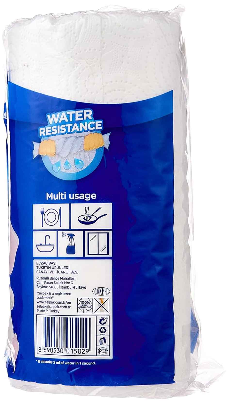 Selpak Kitchen Towel Paper 2 PIECE -80 Pulls Per Role