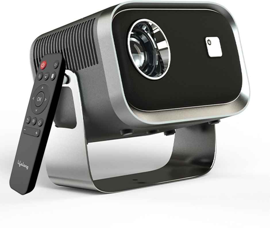 Lifelong Electronics Minipix Smart Projector | Native 720p HD with 4K Support | Android 9 with Built-in Netflix, Prime with Wi-Fi/BT, Mirroring | Super Bright 3500 Lumens | 100 Inch Display, Speakers