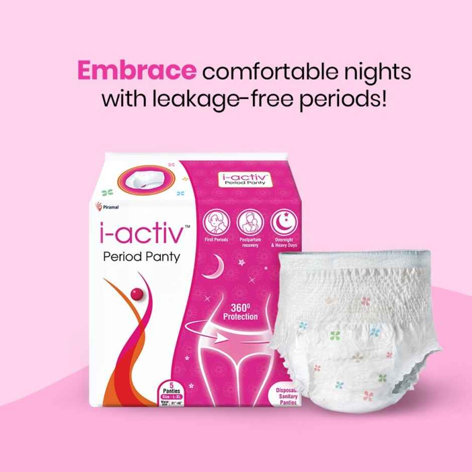 I-Activ Period Panty, Disposable Panties Size - 31" To 48"