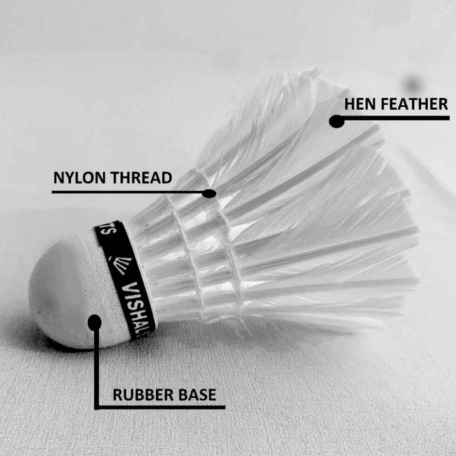 Konex Shuttle Cock 323 ( 6 Pc ) White