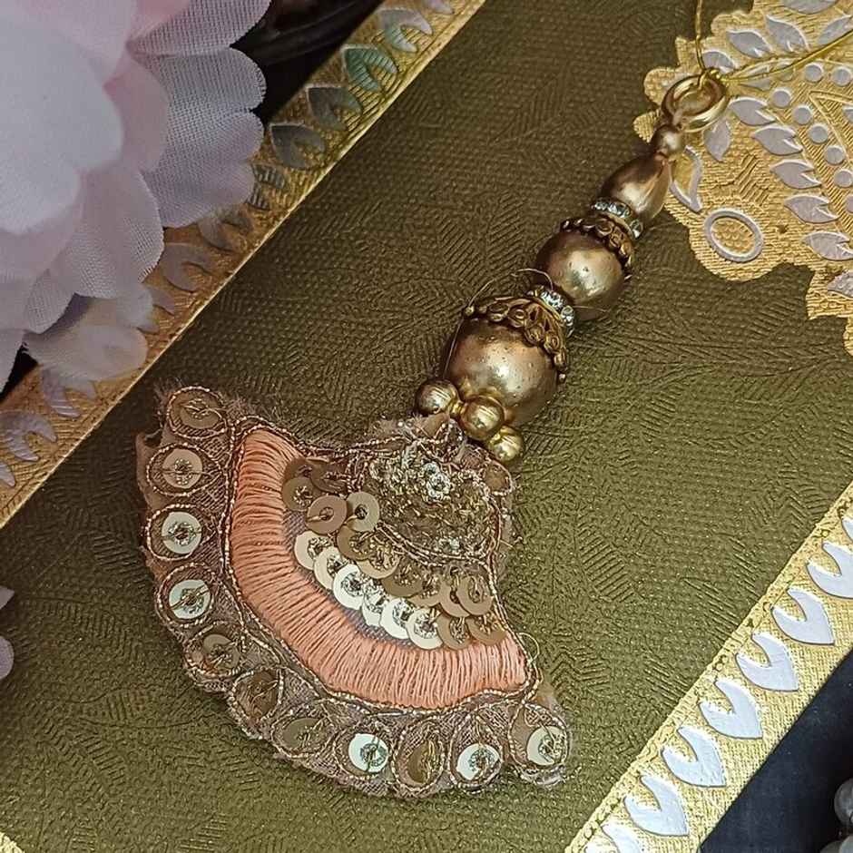 Sequin Beadwork Lumba Rakhi 72