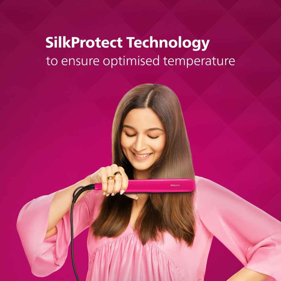 Philips Titanium Hair Straightener|SilkProtect Technology|2 Temperature Settings|BHS332/00