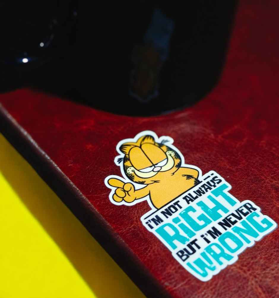 House Of Festivals Always Right - Garfield Official Sticker