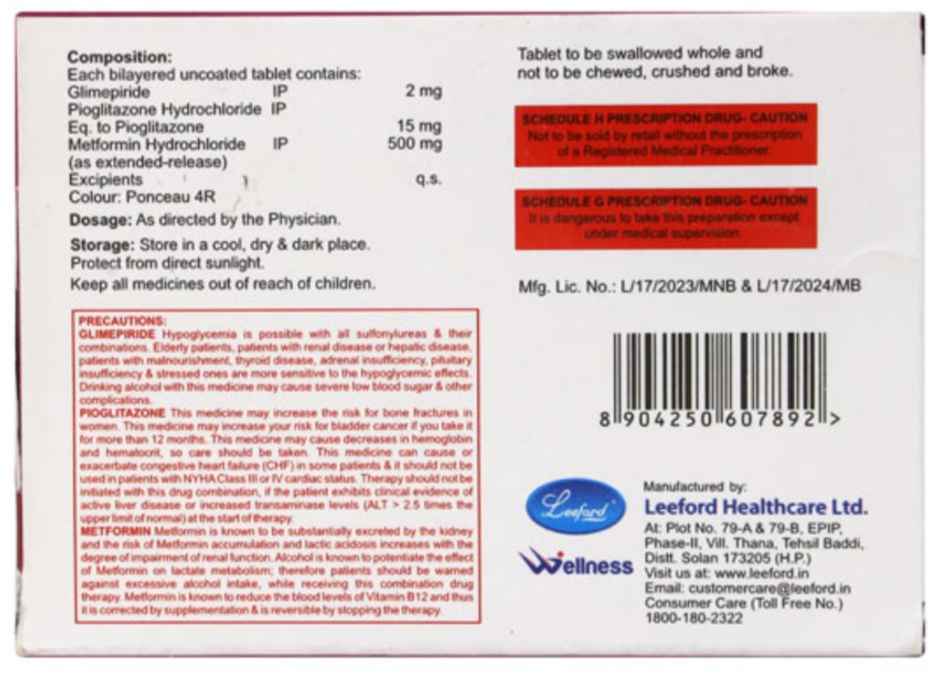 Dailyglim PM 2 Tablet ER