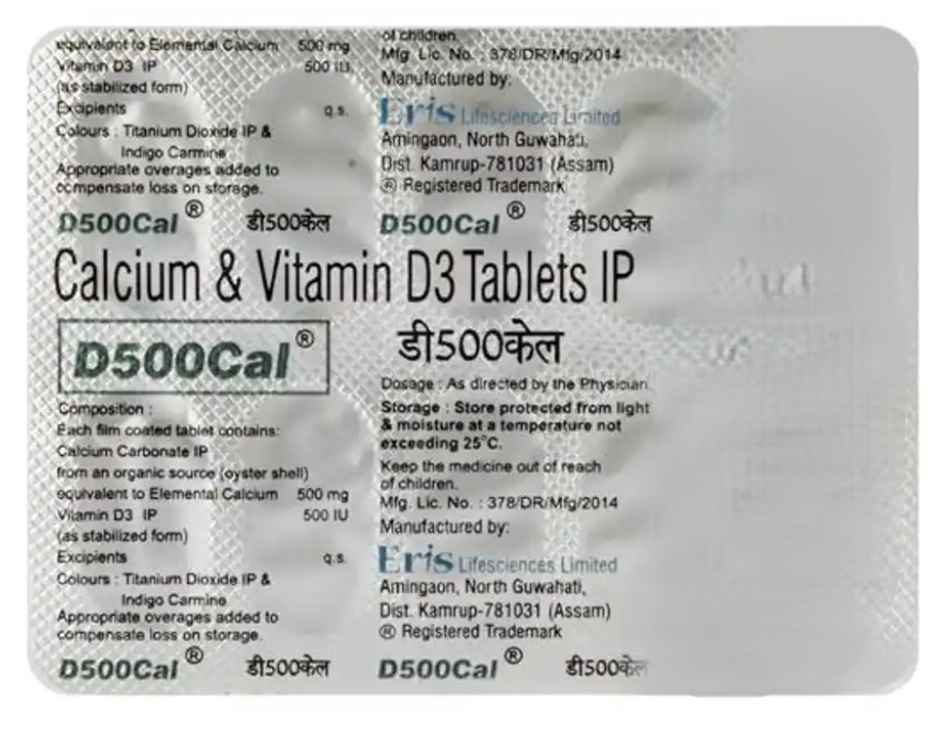 D500Cal Vitamin D3 Tablet