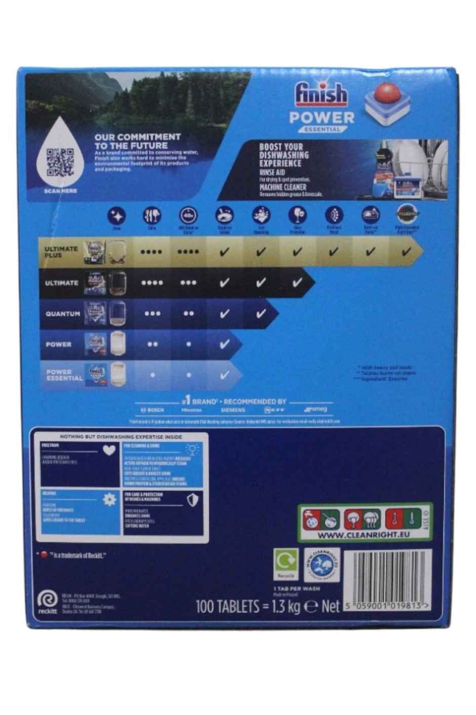 Finish Power Essential Lemon Dishwasher Tablets