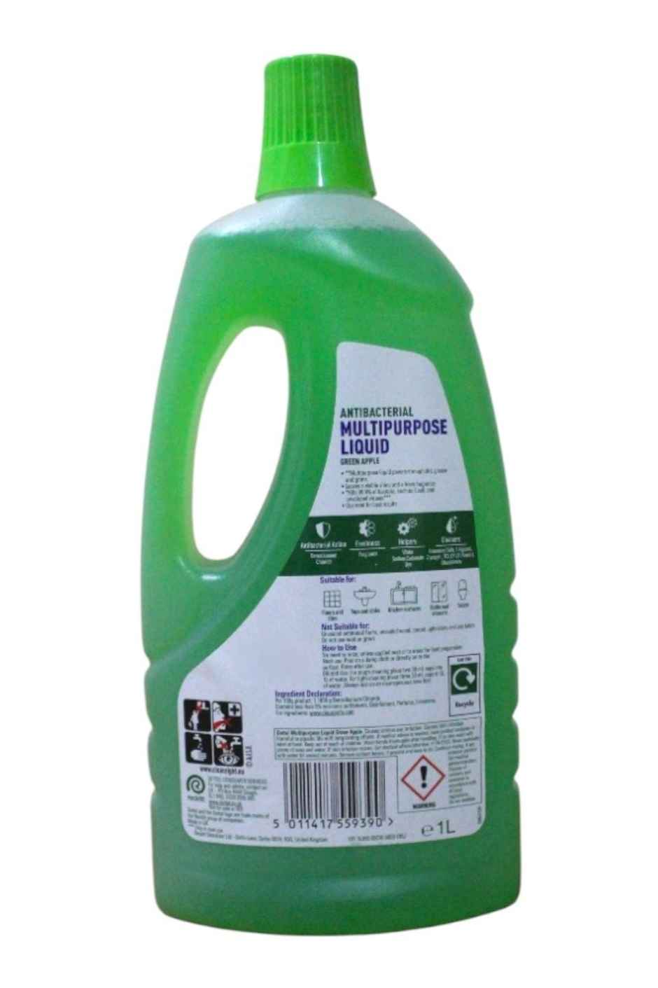 Dettol Floor Cleaner Apple (1l) & Dettol Power And Pure Bathroom (1l) Combo
