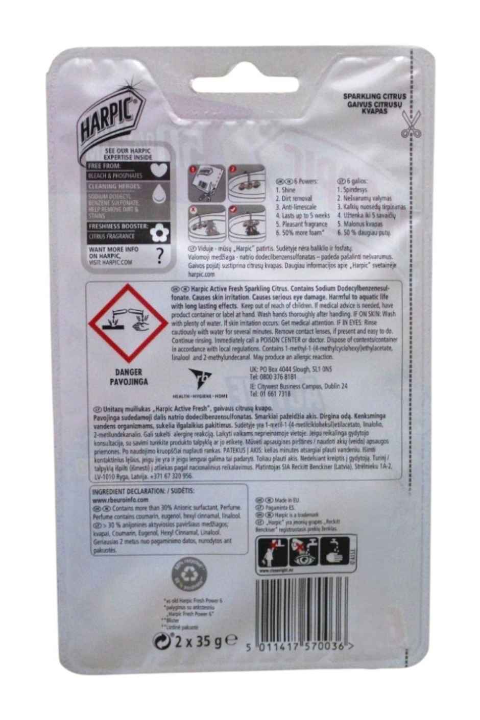 Harpic Sparking Citus Toilet Block