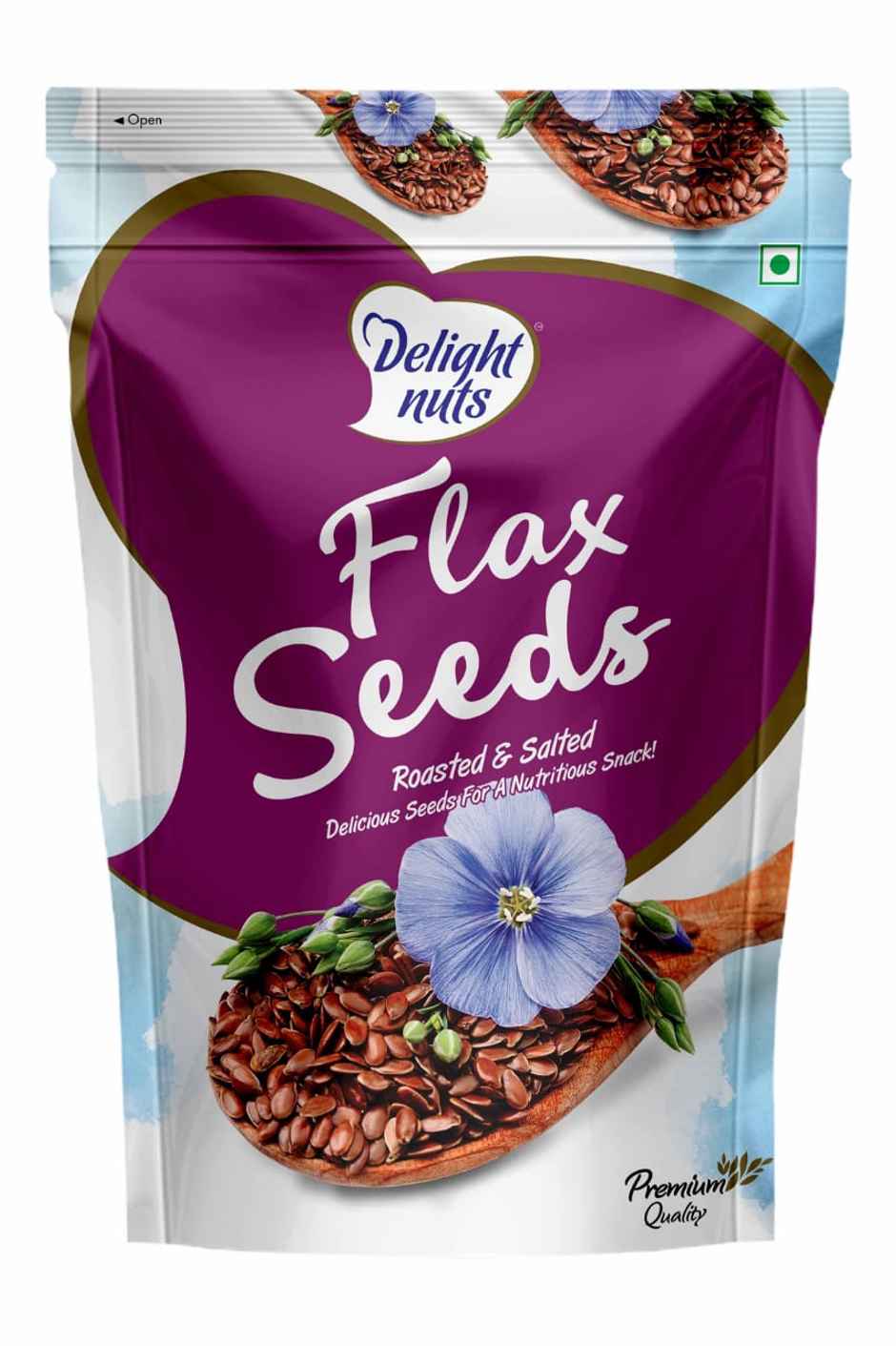 Delight Nuts Flax Seeds Roasted And Salted