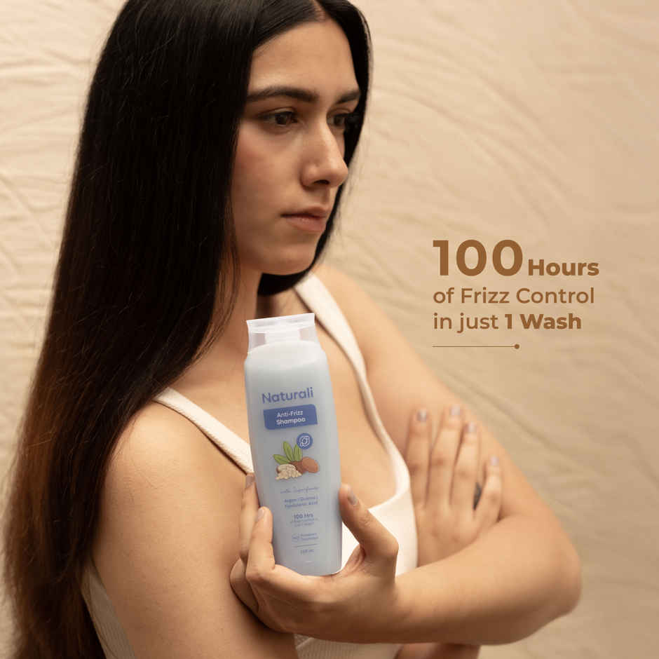 Naturali Anti-Frizz Shampoo | 100 Hours Frizz-control|For Dry, Frizzy Hair