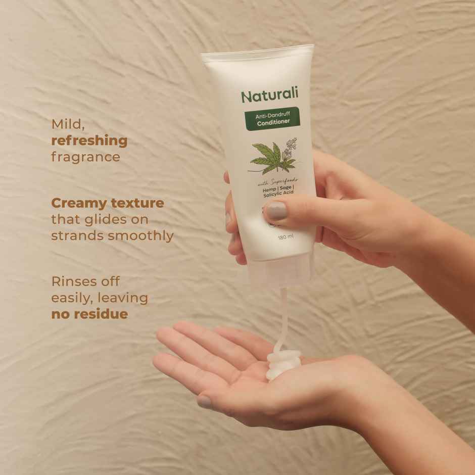 Naturali Anti-Dandruff Conditioner with Sage & Salicylic Acid | No Sulphate, No Paraben