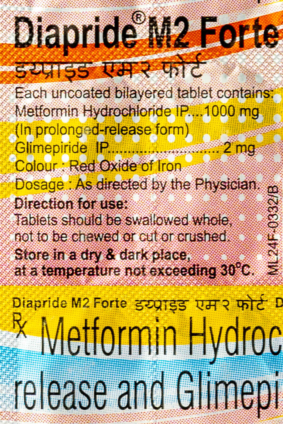 Diapride M2 Forte Tablet PR