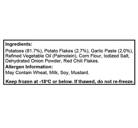 Hyfun Chilli Garlic Potato Poppers