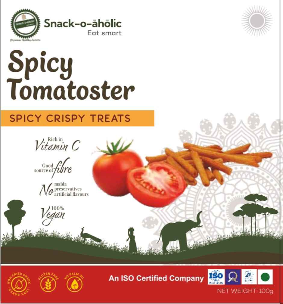 Snack-o-aholic Spicy Tomatoster