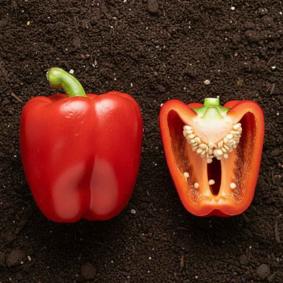 Organically Grown Capsicum Red