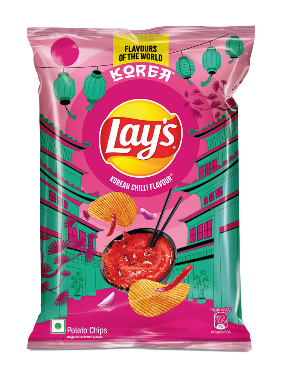 Lay's Korean Chilli Flavour | Crunchy Potato Chips