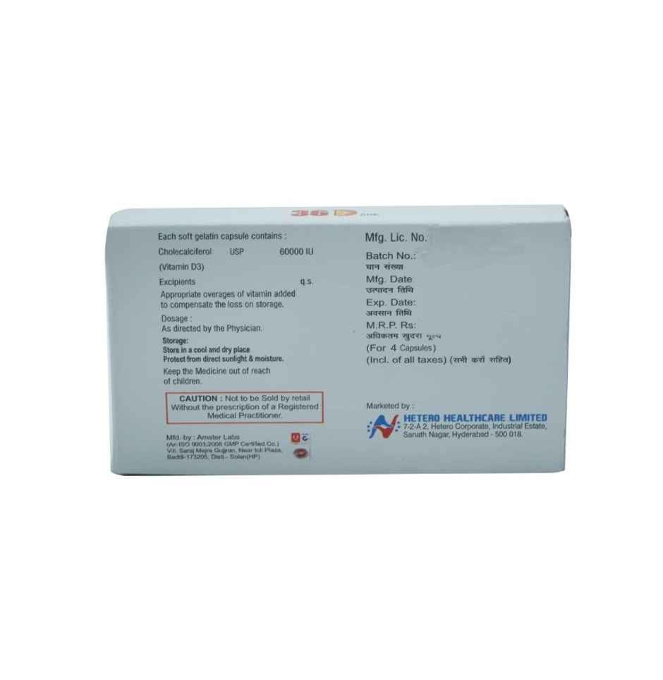 36 D 60K Vitamin D3 Capsule