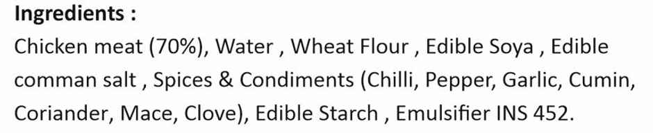 Deli Chic Chicken Lehsuni Seekh Kabab