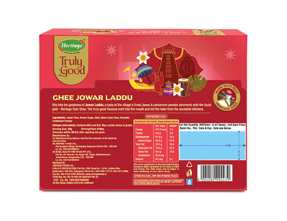 Heritage Truly Good Ghee Jowar Laddu