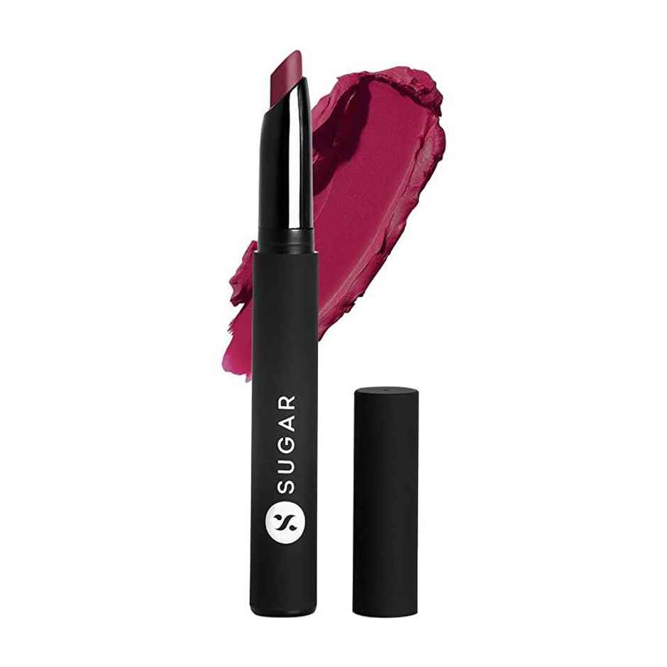 SUGAR Cosmetics Matte Attack Transferproof Lipstick - 01 Boldplay (Cardinal Pink)