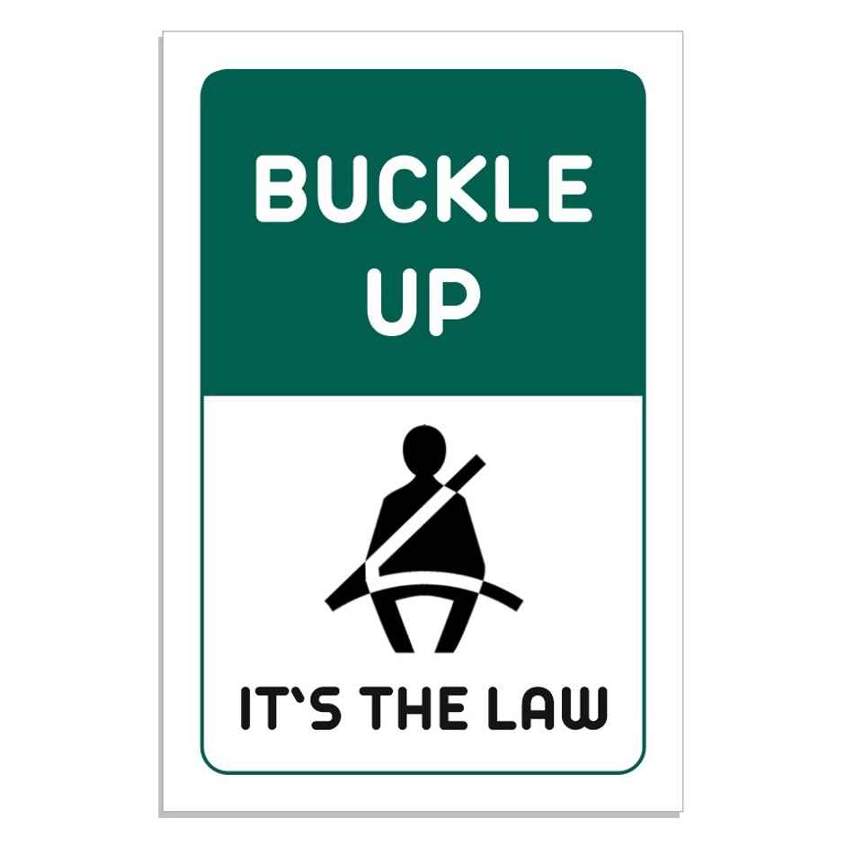 Samsidhi Auto Buckle Up Car Sticker