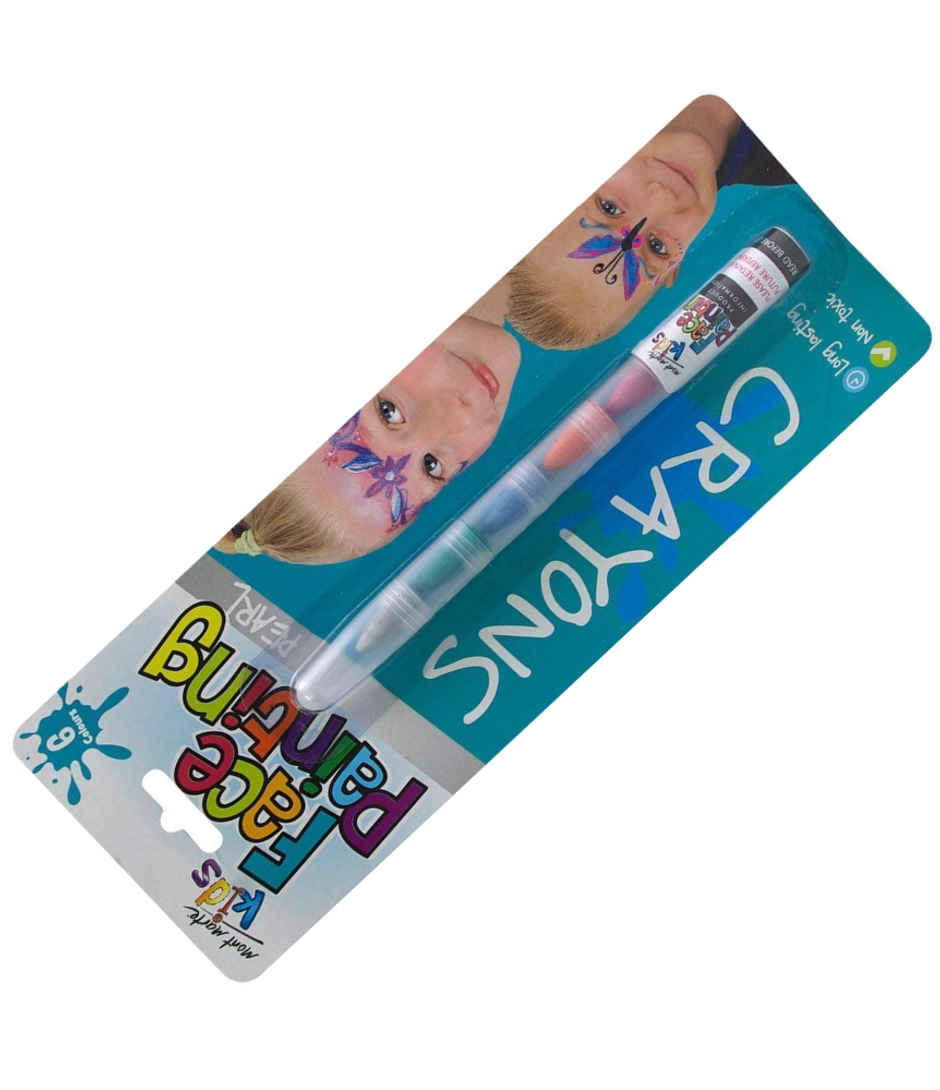 Mont Marte Kids Face Painting Nail Crayons - Pearl