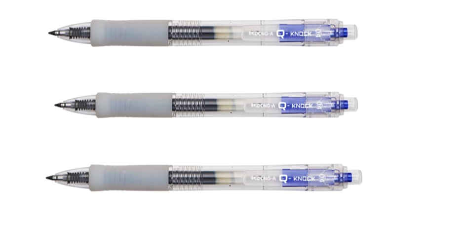 Dong-A Q-Knock Gel Pen | Blue - 0.4 mm