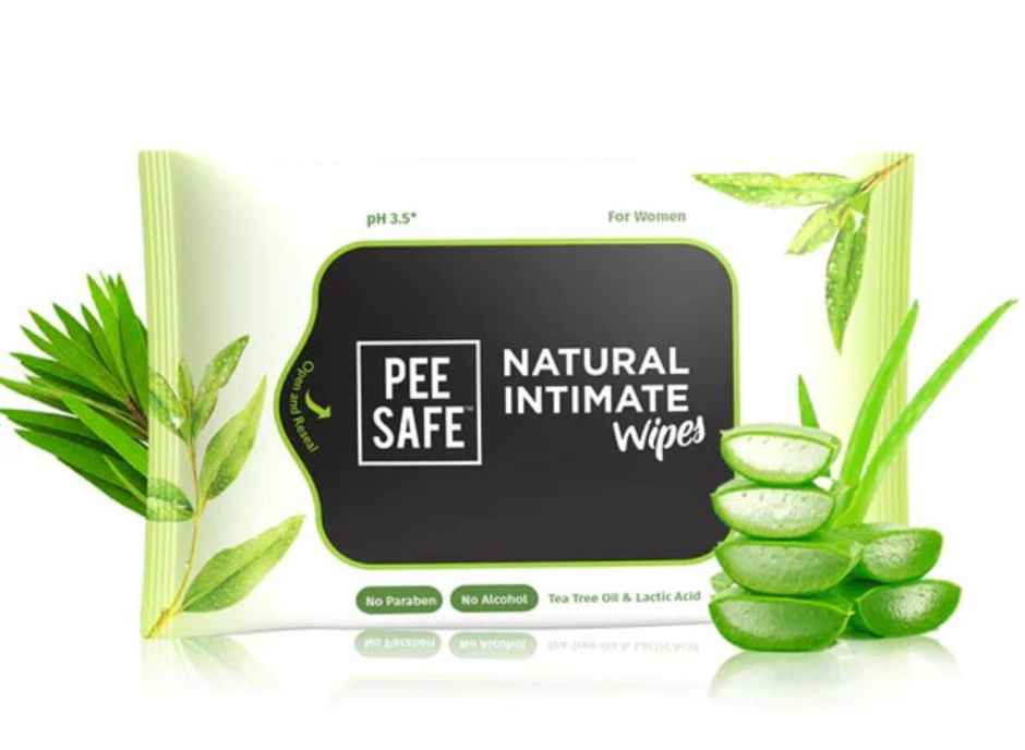 Pee Safe Natural Intimate Wipes | 10 Pulls Per Pack