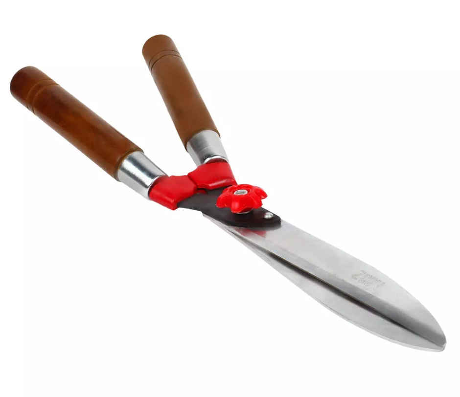 JetFire Hedge Shears for Gardening - 1 pc | Metal Hedge Pruner Shear Cutter with Wooden Handle