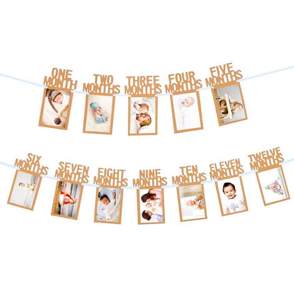 12 Months Baby Photo Banner | Let's Vybe