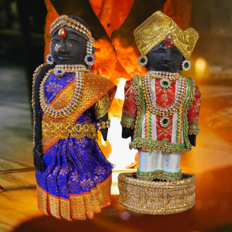 Svasti Decorated Dressed Marapachi Doll - Multicolour