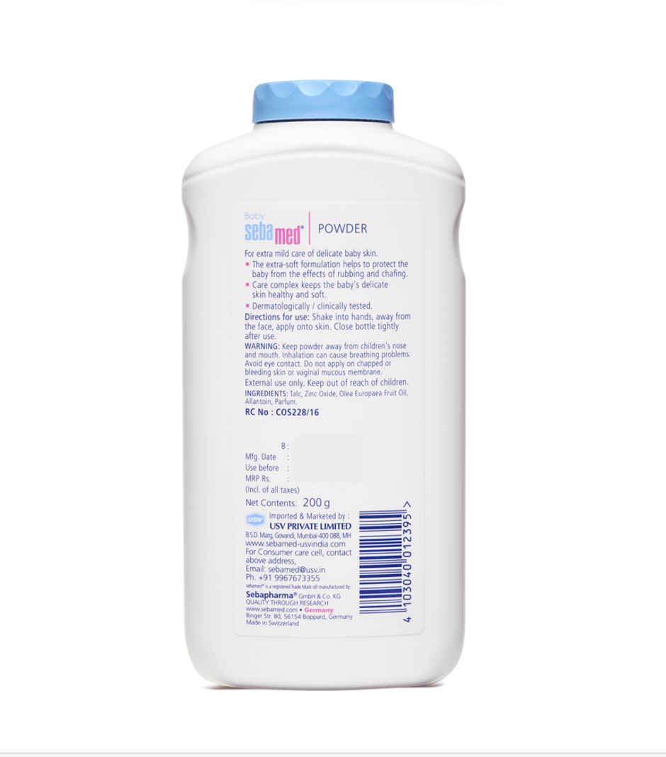 Baby Sebamed Powder with Honeysuckle | Ideal for prickly heat | Keeps skin fresh