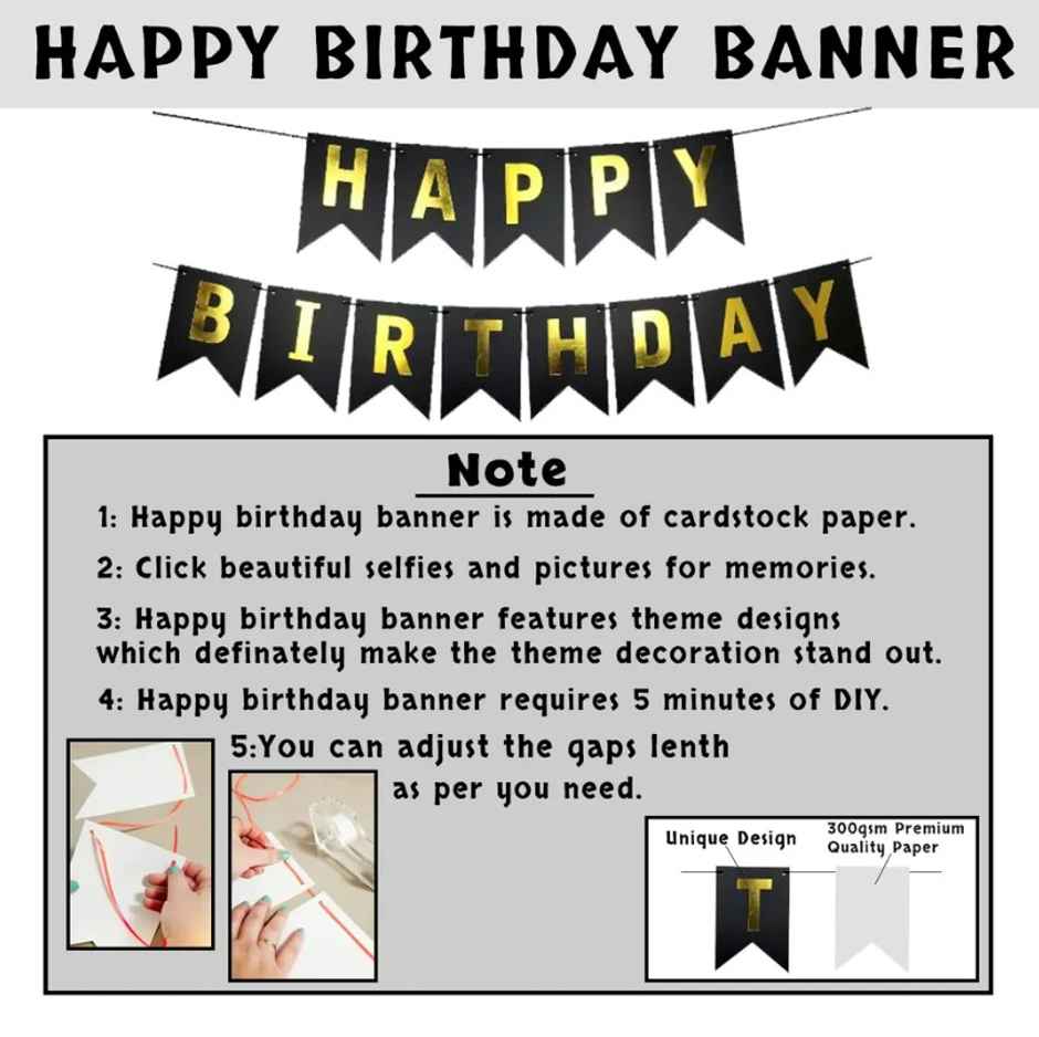 Happy Birthday Theme | Assorted Colours | Let's Vybe