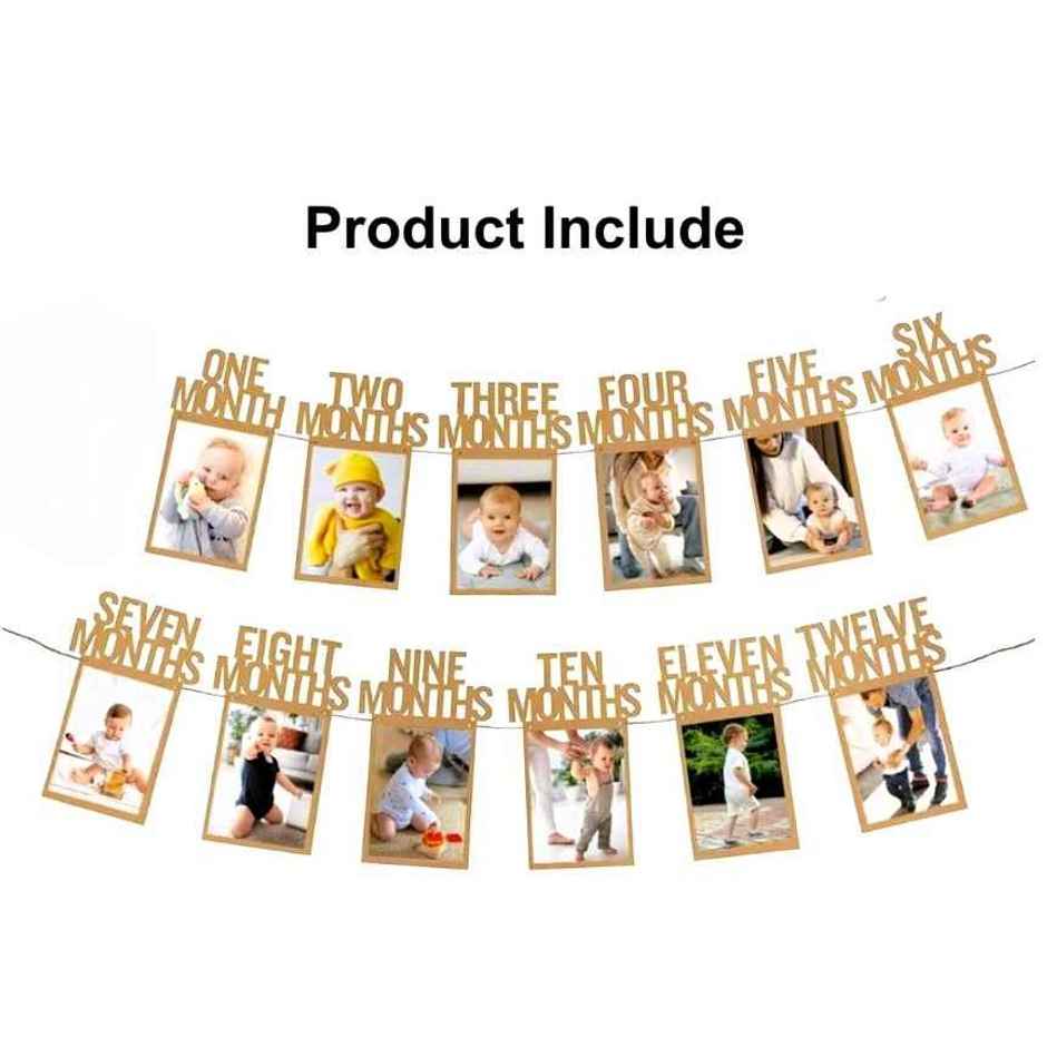 12 Months Baby Photo Banner | Let's Vybe