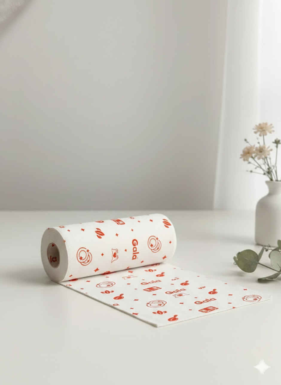 Gala Anti-Bacterial, Reusable Kitchen Towel Roll 80 Washable Wipes per Sheet