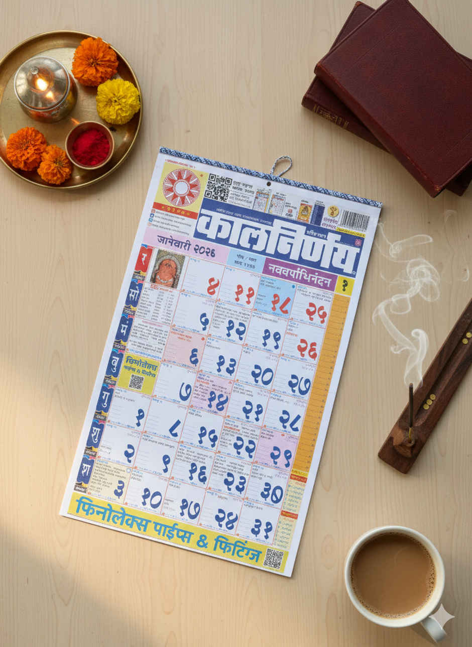 Kalnirnay 2026 Marathi Calendar | Kalnirnay Panchang 2026 | Marathi