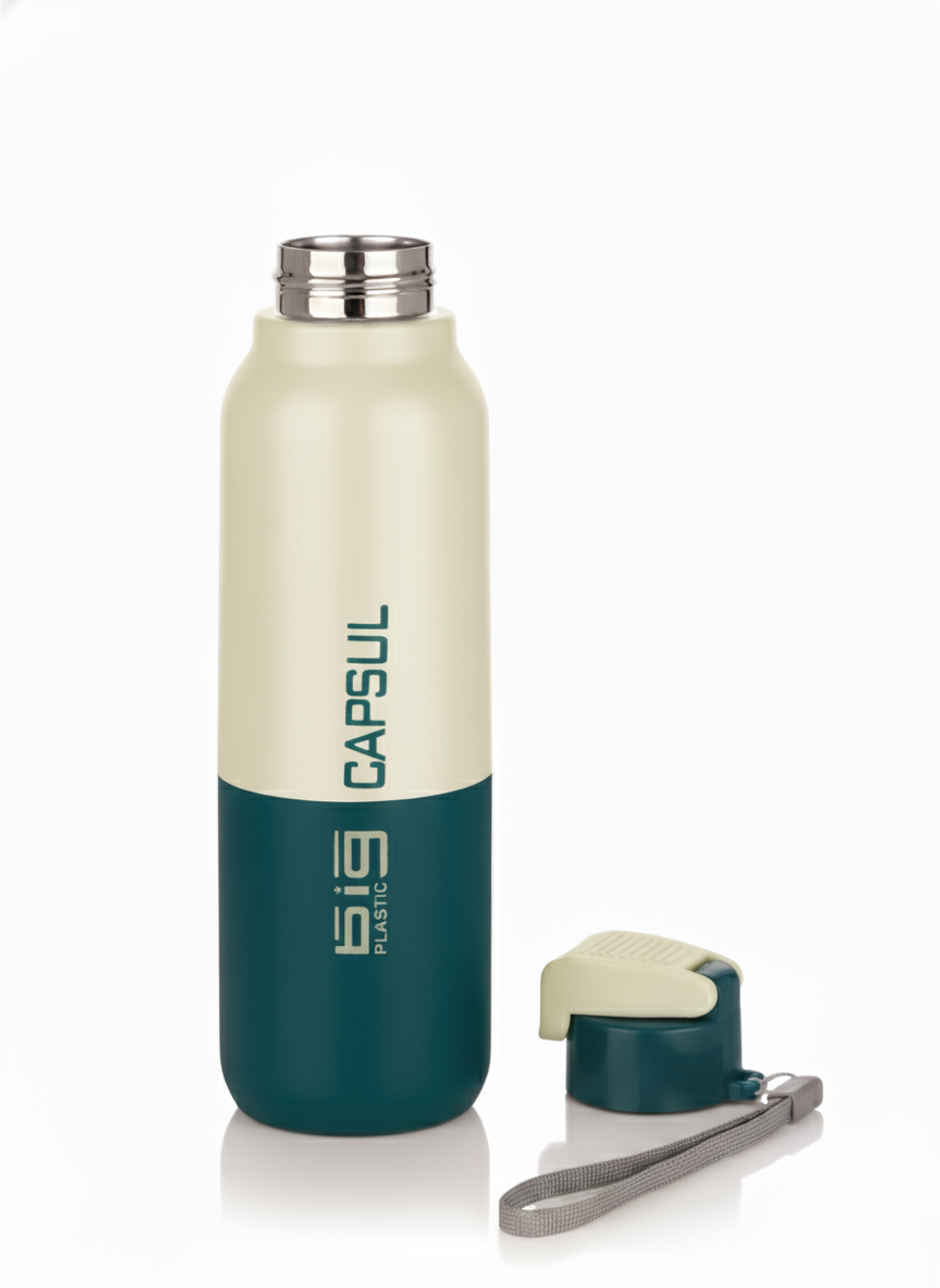 Big Plastics Capsul Insulated Water Bottle | Green | 900 ml