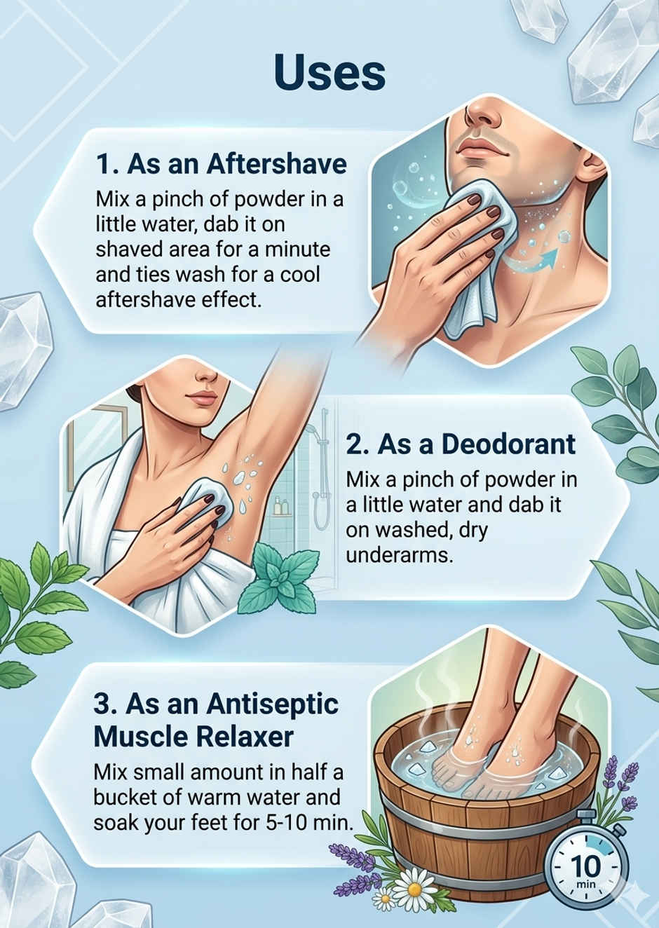 Crystal Pure Natural Alum Powder