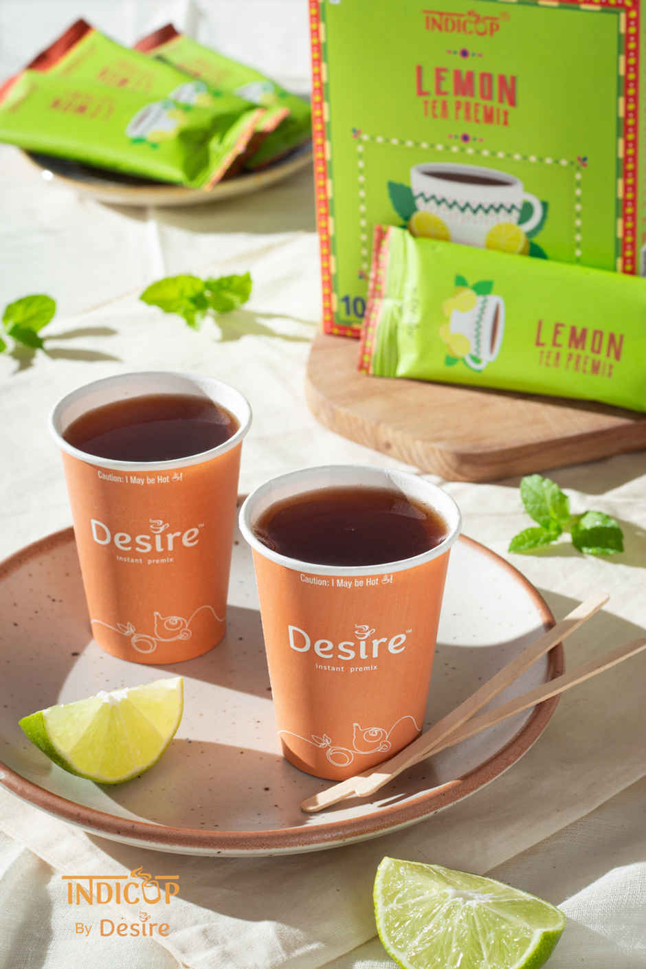 Indicup Lemon Tea Premix Instant Black Tea