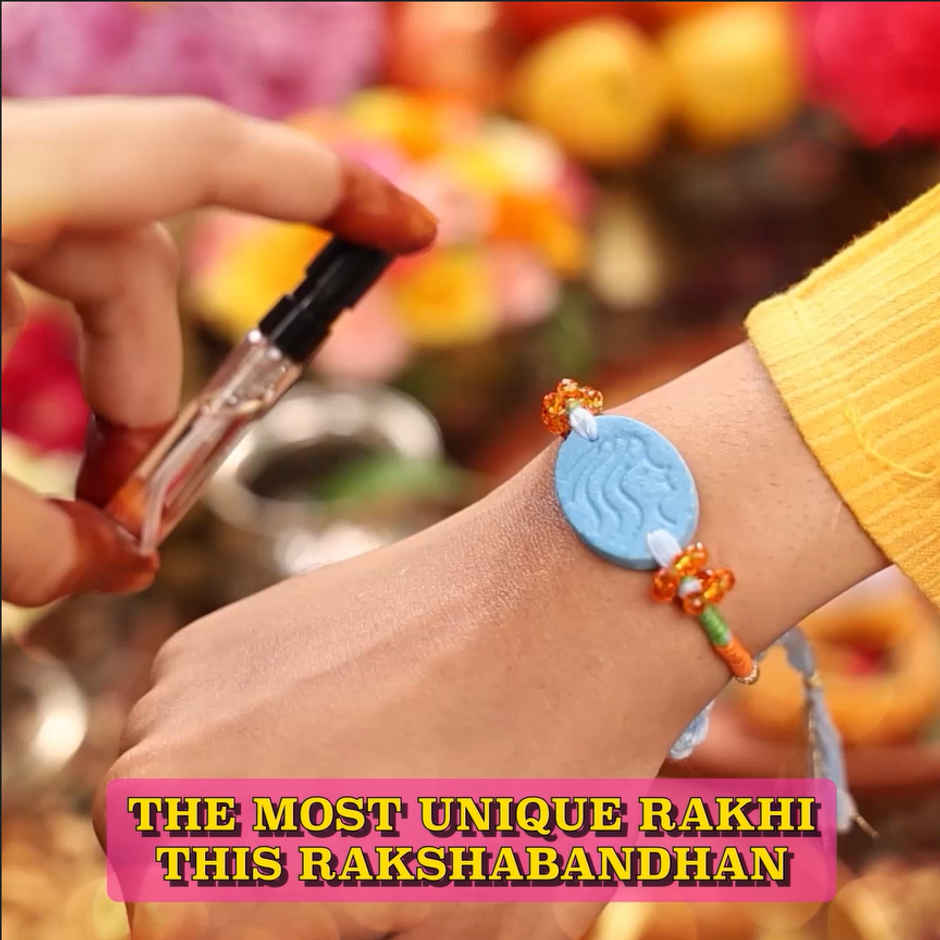 Zodiac Scorpio Rakhi for Brother (Phool)